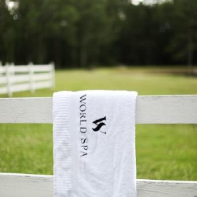 WS Branded Pool Towel White